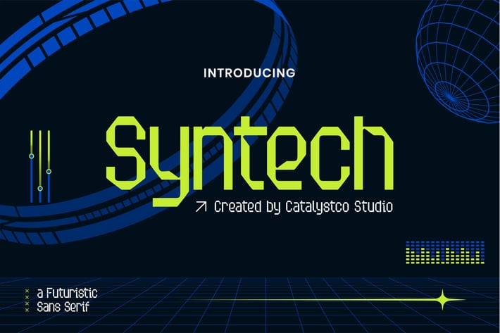 Syntech Futuristic Sans Serif Font