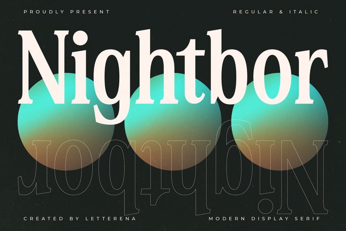 Nightbor Modern Display Serif