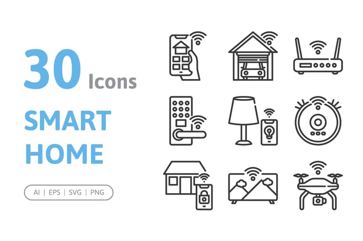 30 Smart Home Icons