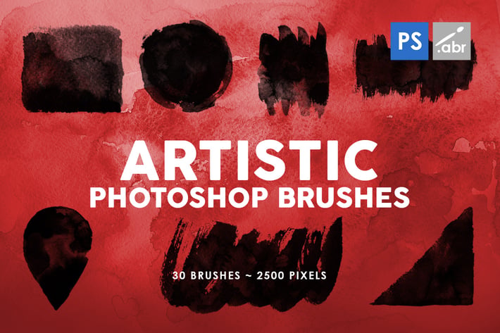 30 Artistic Photoshop Stamp Brushes Vol.2