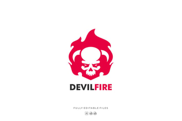 Devil Fire Sports and E-sports Style Logo
