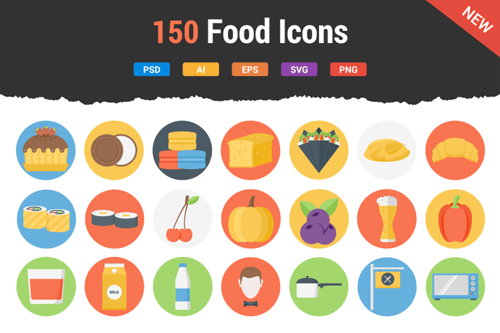 150 Food Icons