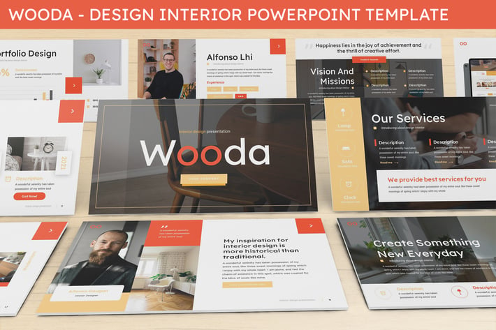 Wooda - Design Interior Powerpoint Template