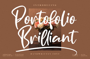 Portofolio Brilliant Script Font