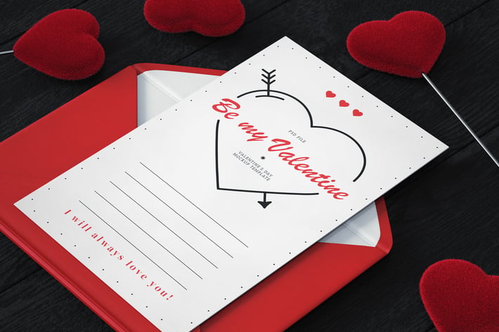 Valentines Day Mock-Up Template