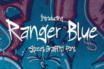 Ranger Blue - Graffiti Font