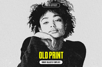 Old Print Photo Effect