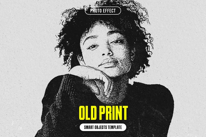 Old Print Photo Effect