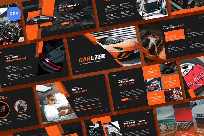 Caruzer Automotive Keynote Template