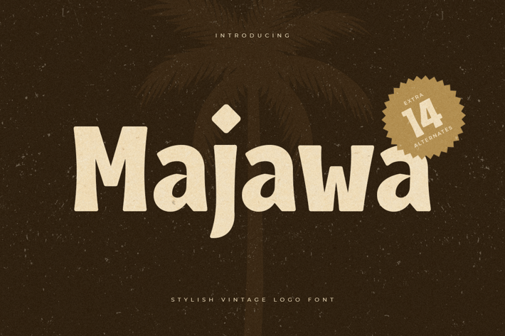 Majawa - Stylish Vintage Logo Font