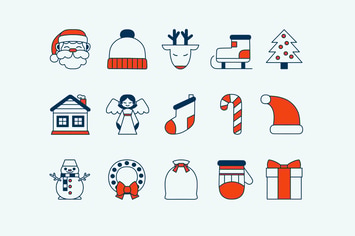 Christmas Red Icons