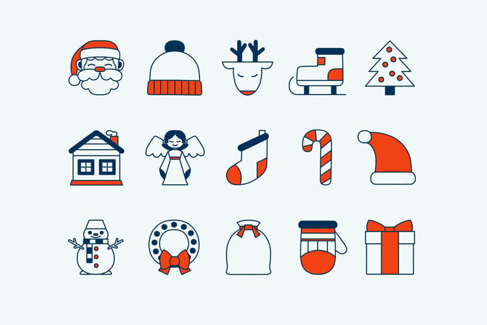 Christmas Red Icons