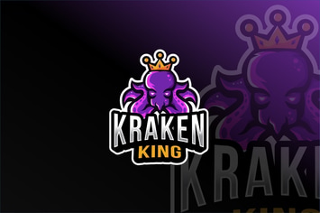 Kraken King Esport Logo Template