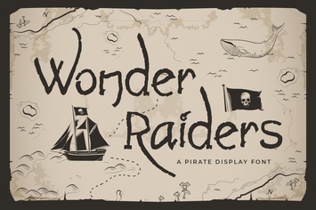 Wonder Raiders - Pirate Display Font