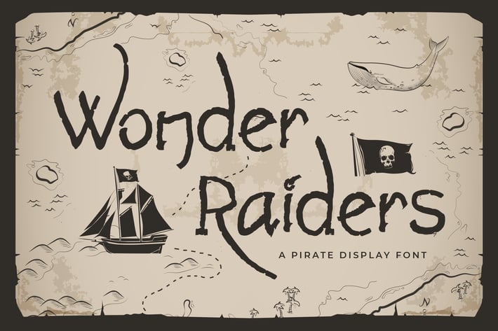 Wonder Raiders - Pirate Display Font
