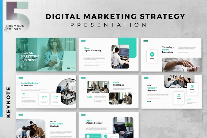 Digital Marketing Strategy Powerpoint Slide
