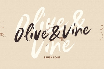 Olive & Vine - Brush Font