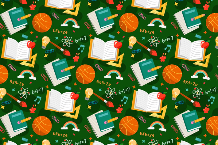 School Pattern Background