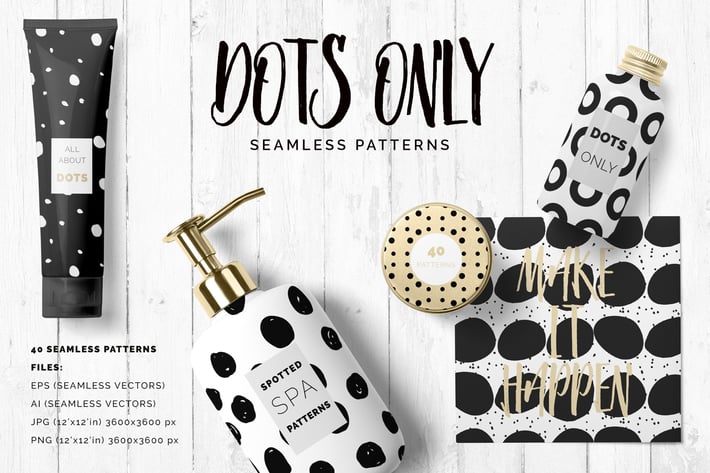 Dots & Spots Seamless Patterns