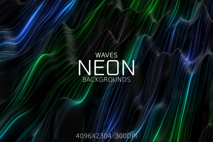 Neon Waves Backgrounds