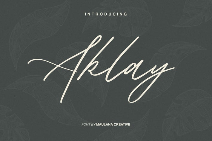Aklay - Handwritten Font