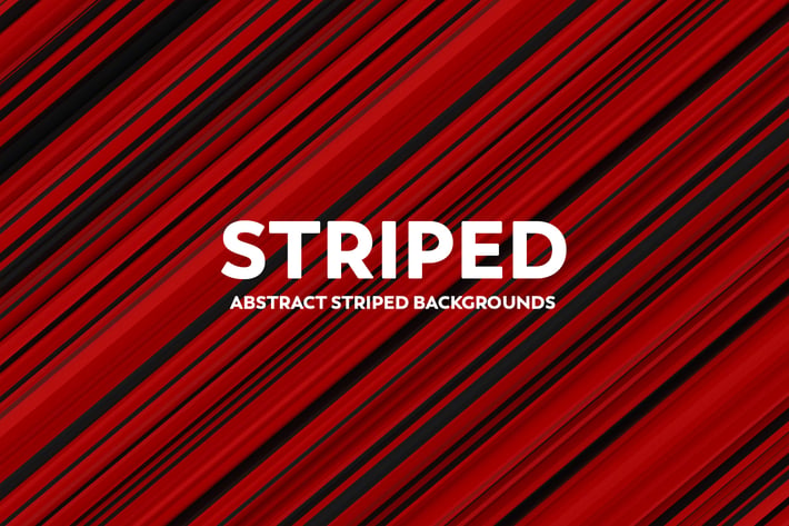 Abstract Striped Backgrounds -Red & Black