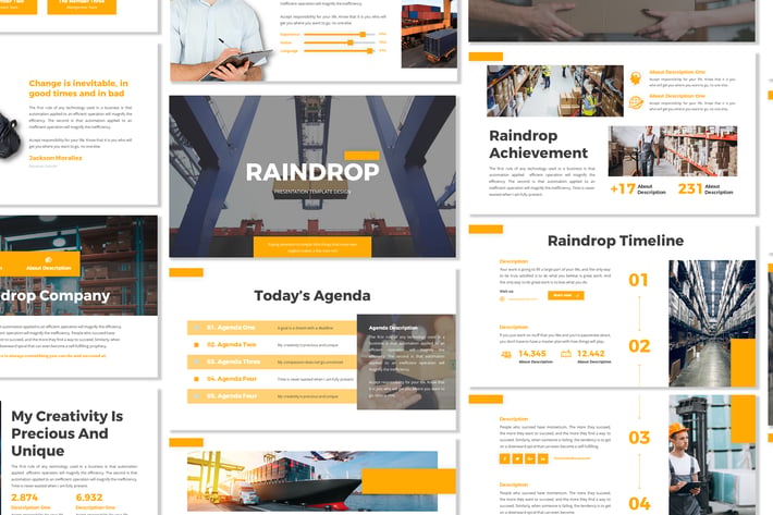 Raindrop - Business Template Prensentation