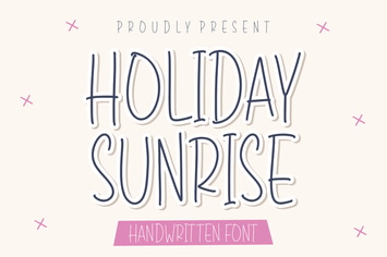 Holiday Sunrise Handwritten Font