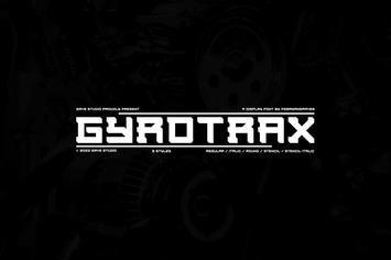 Gyrotrax Modern Display Font