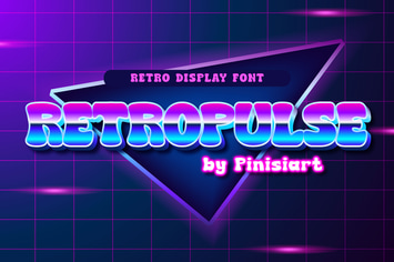RETROPULSE - retro display font