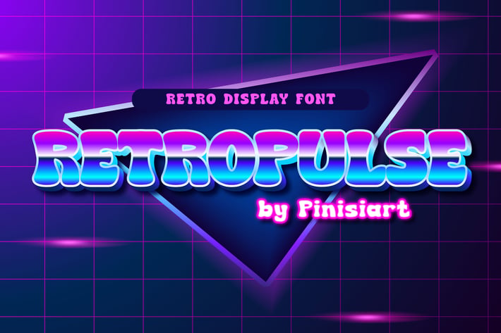 RETROPULSE - retro display font