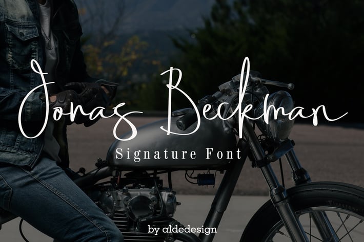 Jonas Beckman - Two Signature Fonts