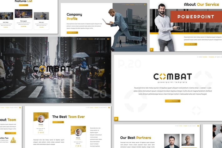 Combat - Business Powerpoint Template