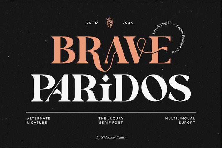 Brave Paridos || Elegant Serif Font