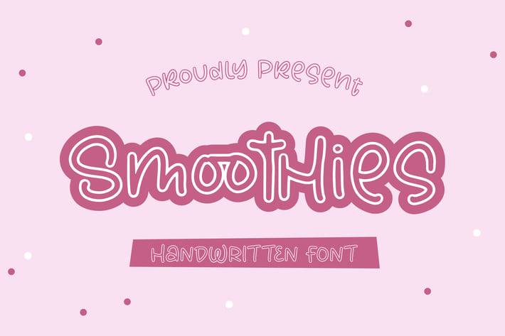 Smoothies Handwritten Font