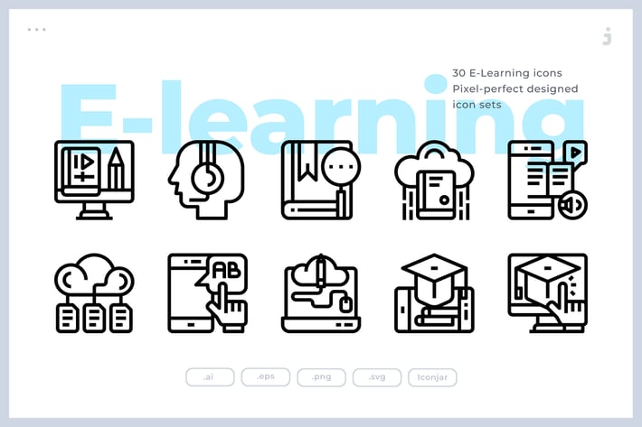 30  E-Learning Icons 