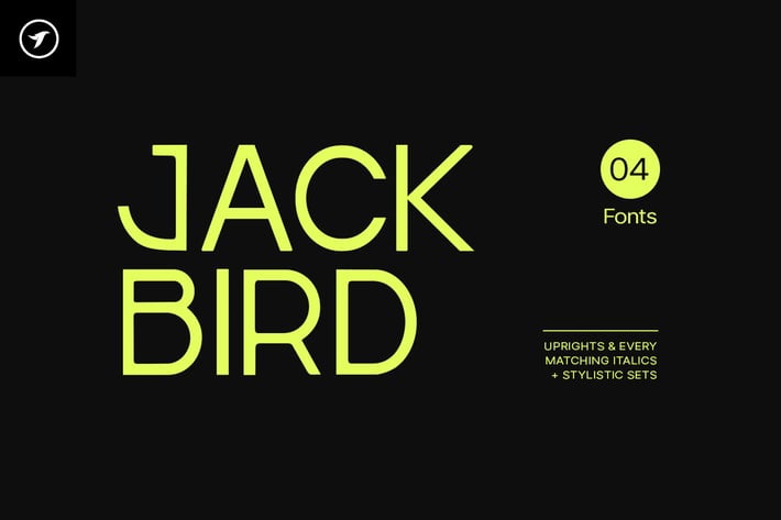 Jackbird - Modern Display / Headline Typeface