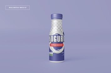 Milk Bottle Mockup