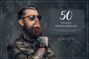 50 Grunge Photo Overlays