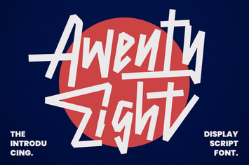 Awenty Eight Display Script Font