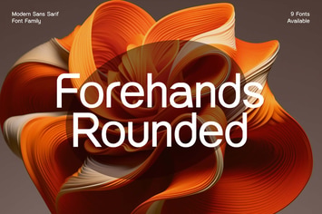 Forehands Rounded Elegant Sans Serif Family