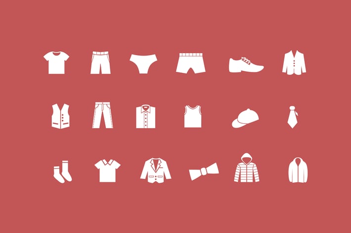 18 Male Clothes Icons
