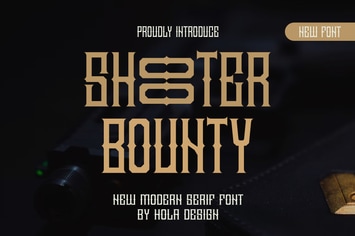 Shooter Bounty - Military Serif Font