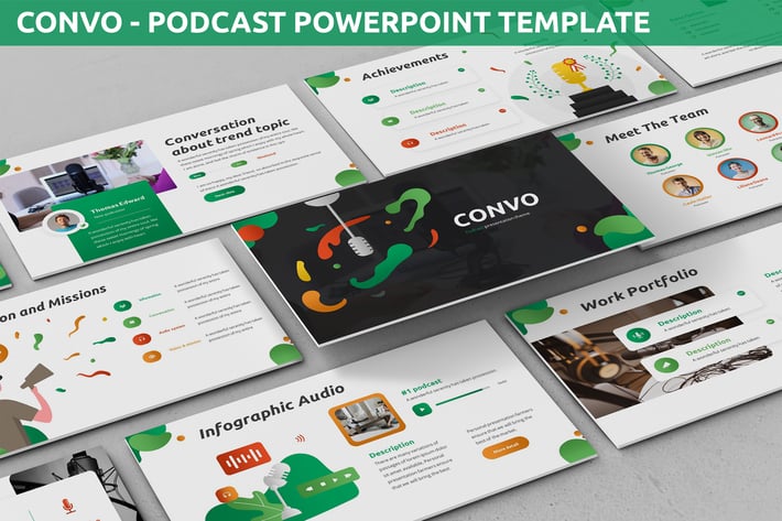 Convo - Podcast Powerpoint Template