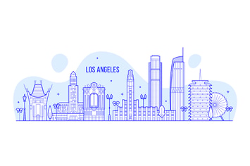 Los Angeles skyline, USA