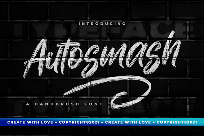 Autosmash - Brush Font