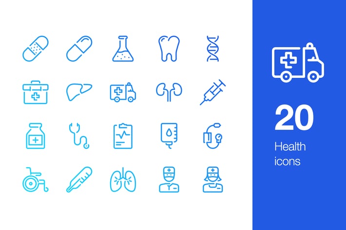 20 Health icons