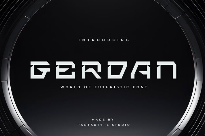 Gerdan Tech Futuristic Font
