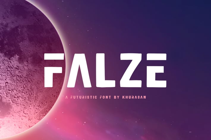 Falze - Futuristic Logo Font