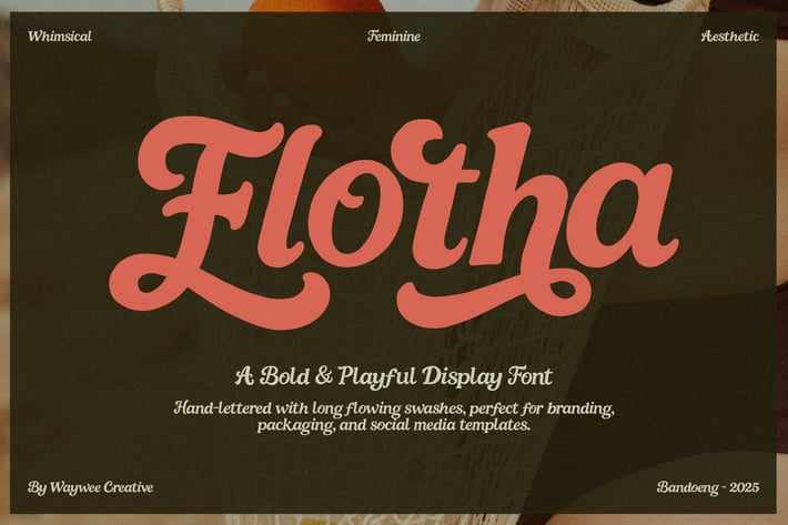 Flotha – Bold & Playful Display Font